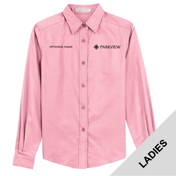 L608 - Ladies Woven Long Sleeve Shirt Thumbnail