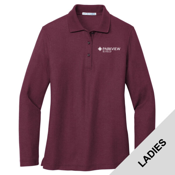 L500LS - S382E148 - Ladies Long Sleeve Pique Polo (IS Field) Thumbnail