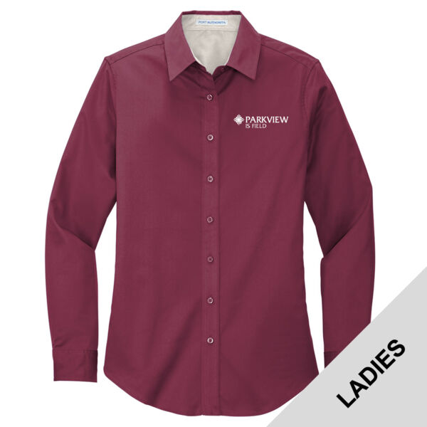 L608 - S382E148 - Ladies Long Sleeve Easy Care Shirt (IS Field) Thumbnail