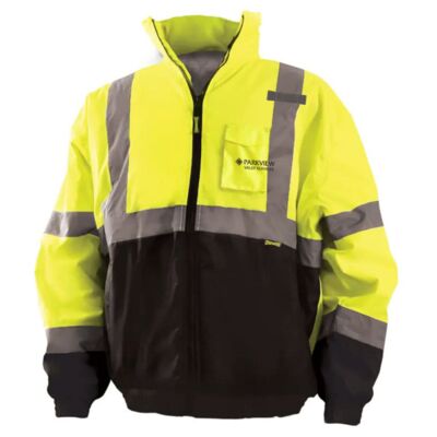 Parkview - High Visability Black Bottom Bomber Jacket Thumbnail