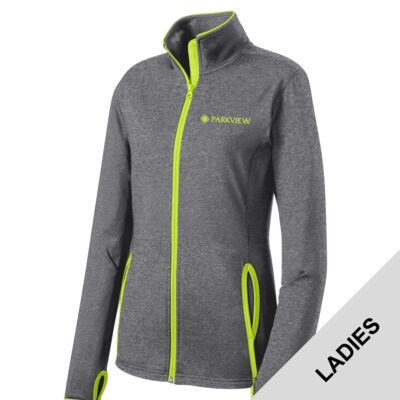2025 Refresh - Ladies Sport Wick ® Stretch Contrast Full Zip Jacket Thumbnail