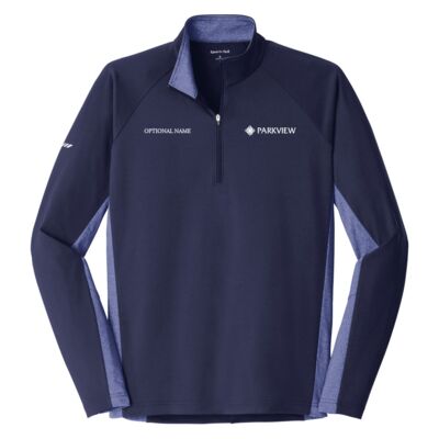 Parkview February - Sport Wick ® Stretch Contrast 1/2 Zip Pullover Thumbnail