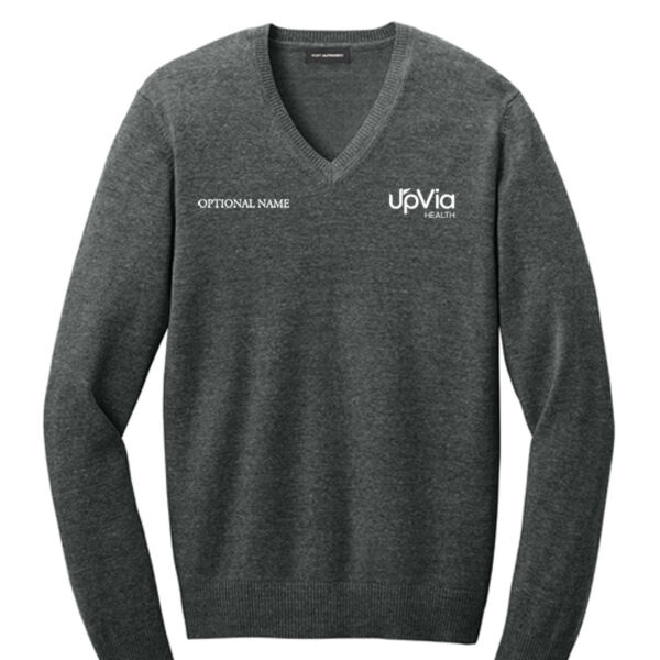 SW2850 - EMB - UpVia Logo - V-Neck Sweater Thumbnail