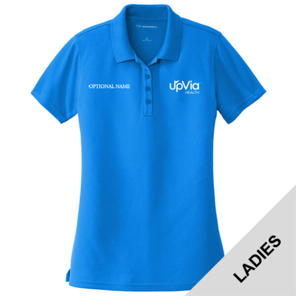 LK110 - EMB - UpVia Logo - Ladies MicroMesh Polo Thumbnail