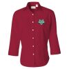 Women's Three-Quarter Sleeve Baby Twill Shirt Thumbnail