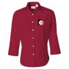 Women's Three-Quarter Sleeve Baby Twill Shirt Thumbnail
