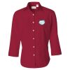 Women's Three-Quarter Sleeve Baby Twill Shirt Thumbnail