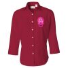 Women's Three-Quarter Sleeve Baby Twill Shirt Thumbnail