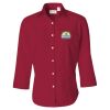 Women's Three-Quarter Sleeve Baby Twill Shirt Thumbnail