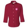 Women's Three-Quarter Sleeve Baby Twill Shirt Thumbnail