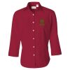 Women's Three-Quarter Sleeve Baby Twill Shirt Thumbnail