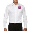 Men's Crown Collection® Solid Stretch Twill Woven Shirt Thumbnail