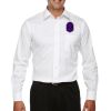 Men's Crown Collection® Solid Stretch Twill Woven Shirt Thumbnail